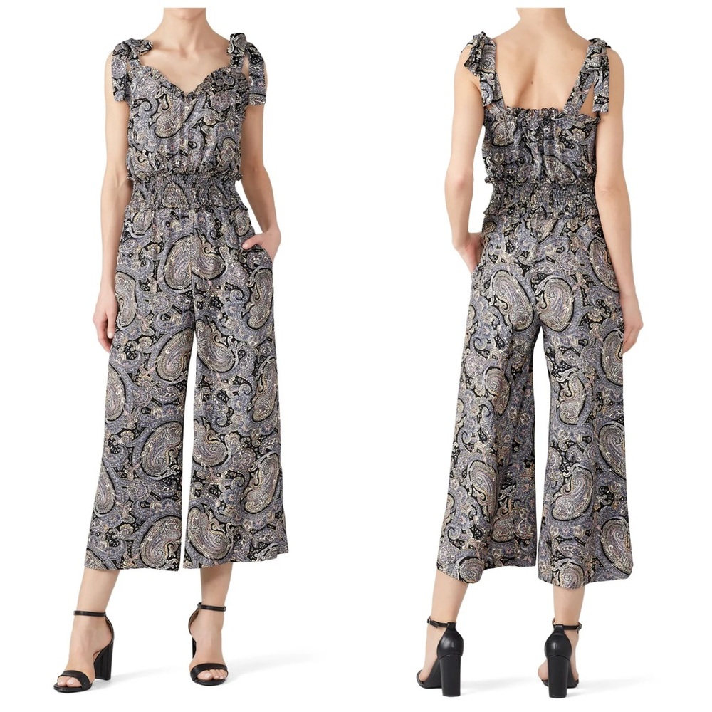 Rebecca Taylor Selene Silk Paisley Jumpsuit